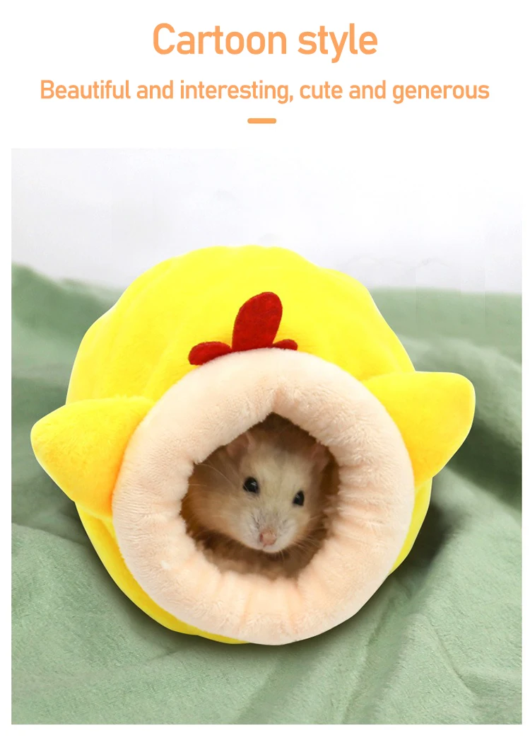 Meerschweinchen Bett Hamster Weiche Warme Bett Winter Haustier Spielzeug Hamster Käfig Haus Hängen Haus Bett Tier Mäuse Ratte Nest – Detail 3