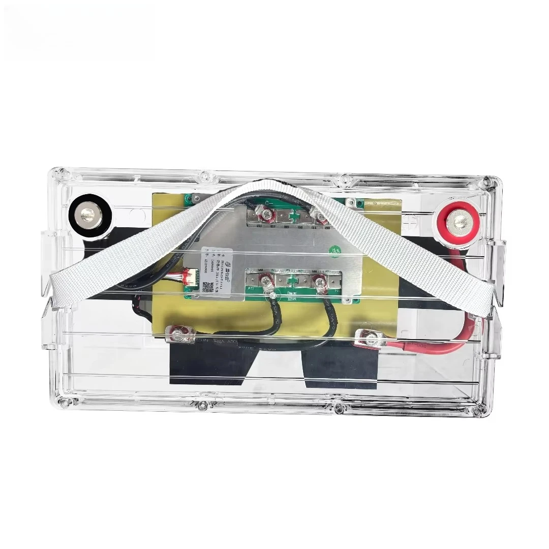 12V 100Ah Lithium-Ion Battery Pack with Transparent Case – Durable & Efficient