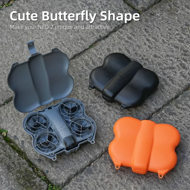 3-IN-1 Storage Box for DJI Neo 2 Butterfly Protective Case Mini Carrying Box Shell+Lanyard Hard Case for DJI NEO 2 Accessories