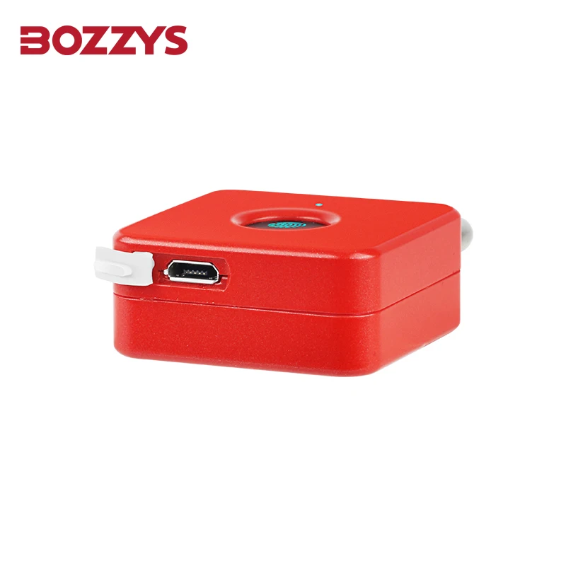 Semiconductor Fingerprint Padlock 10 Users 0.5s Unlock PC ABS Plastic Body 500N Anti Cut USB Rechargeable