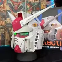 Rx-78-2 Ganso Yuanzu exposición de cómic casco de Cosplay versión luminosa portátil decoración de escritorio niño juguetes de moda coleccionables