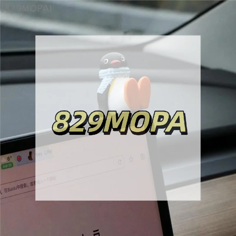 

1 шт. Автомобильный декор - очаровательная кукла-пингвин 6 см, украшение для окна и консоли