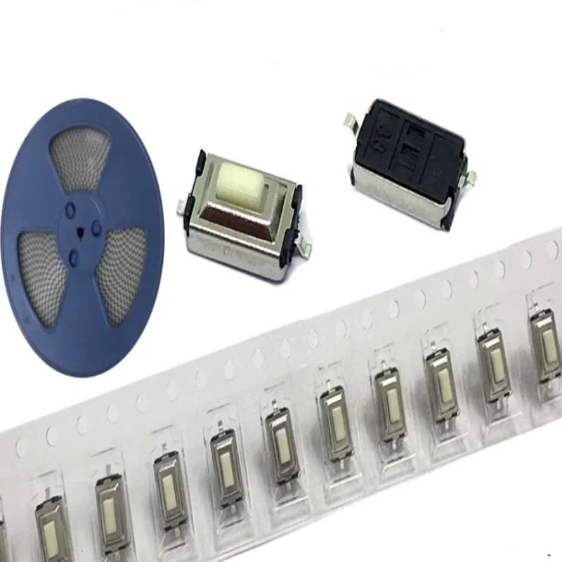 20PCS-Switch Connector 3x6x2.5 Tactile Tact Push Button Micro Switch Stretched White For Toy  Electric Fan Remote Control