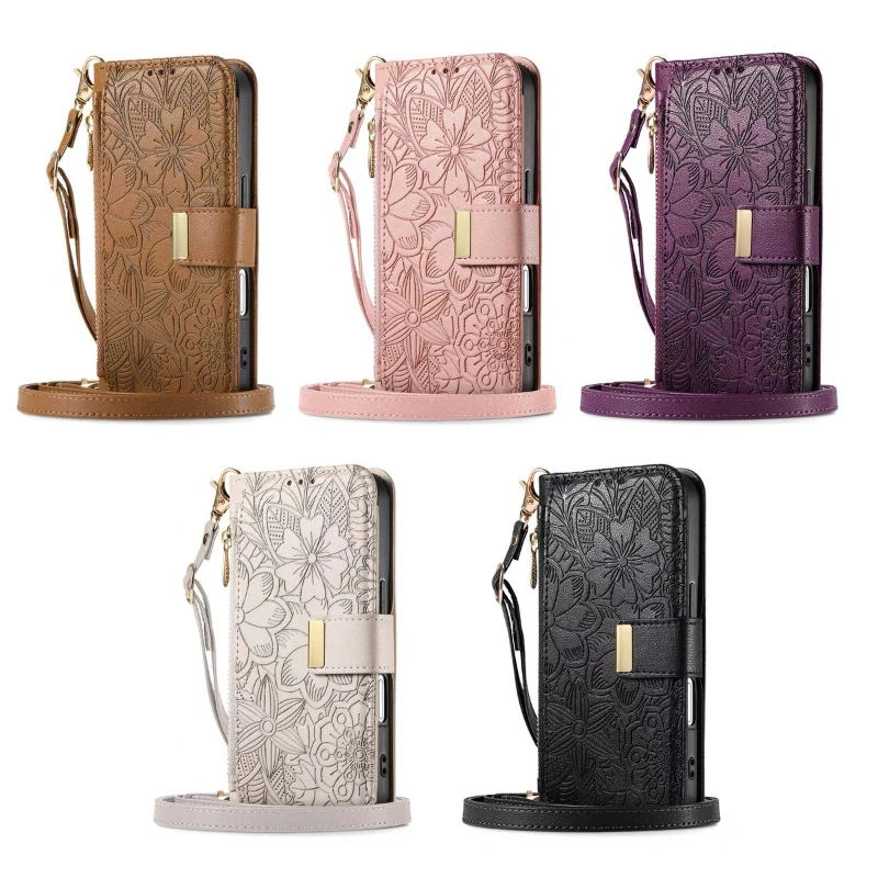 Flip-Leder-Kartenhalter-Hülle für Samsung Galaxy S27 S26 S25 S24 S23 S22 S21 Plus Note 20 Ultra A57 A37 Wallet Cover Stoßfest