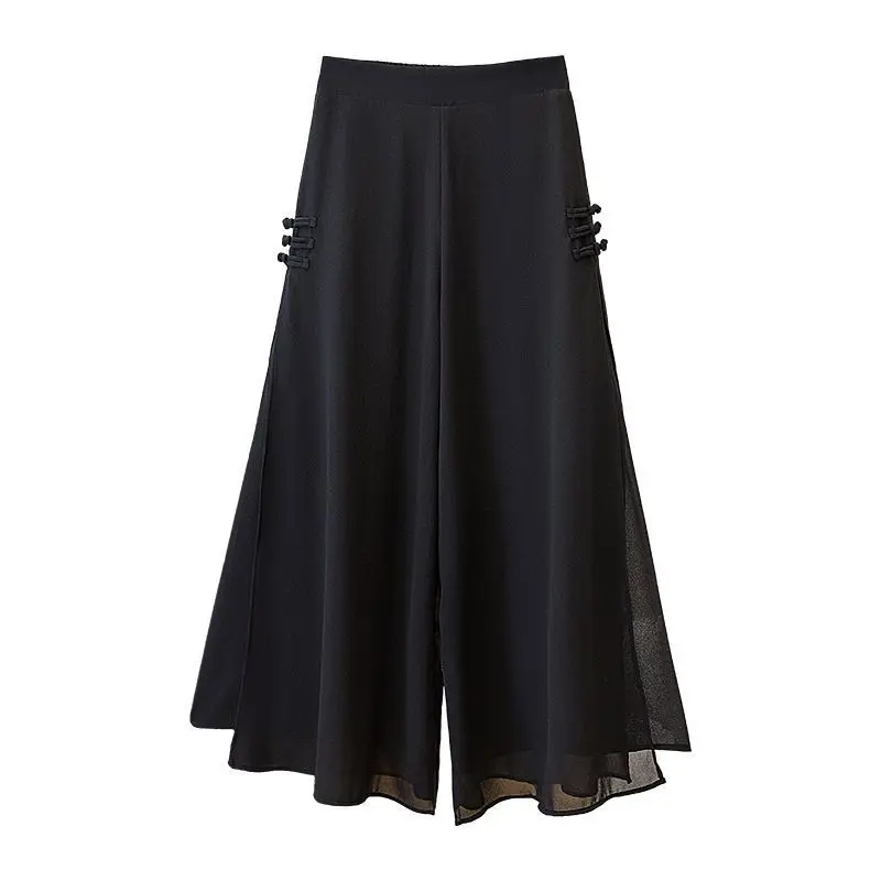 Women Summer Spring Fashion Trousers Confortable Vacation Elegant Hight-Rise Loose Casual Pants Women Breathable Y2K Pants S867
