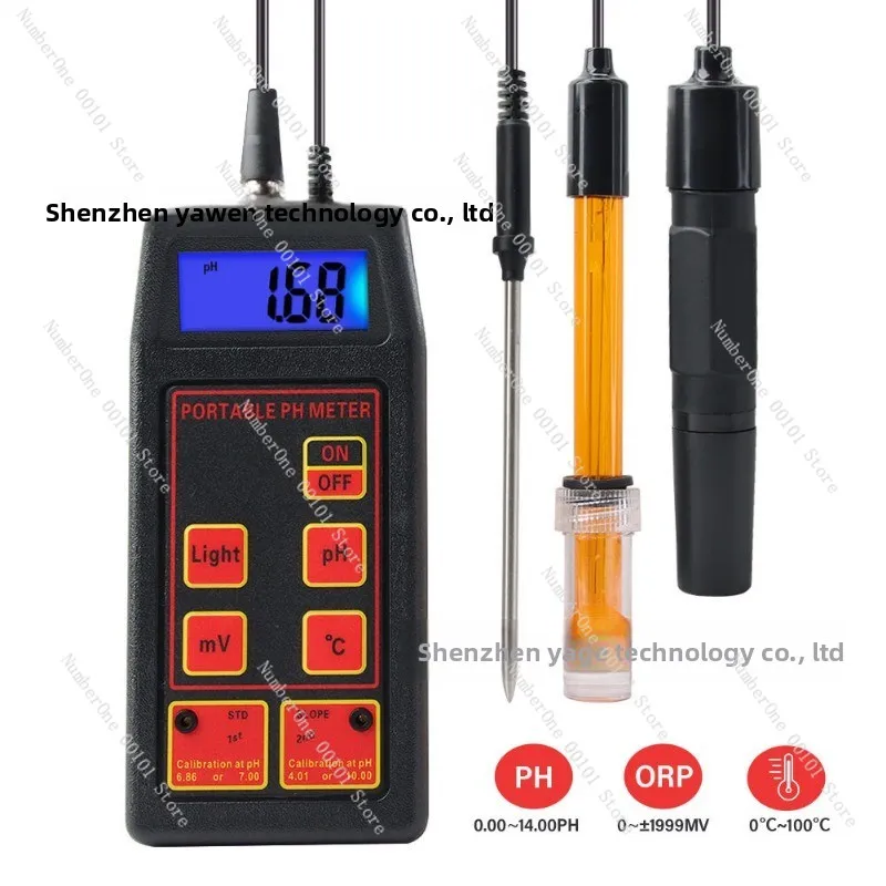 

Accuracy 0.01 Handheld PH ORP Temp Meter MV Tester Sensor Aquarium Swimming Pool Monitor Water Quality Tester