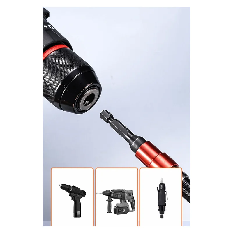 

ABGE-Flexible Drill Bit Extension Shaft Screwdriver Bit Holders,Bendable Elastic Hex Soft Bar