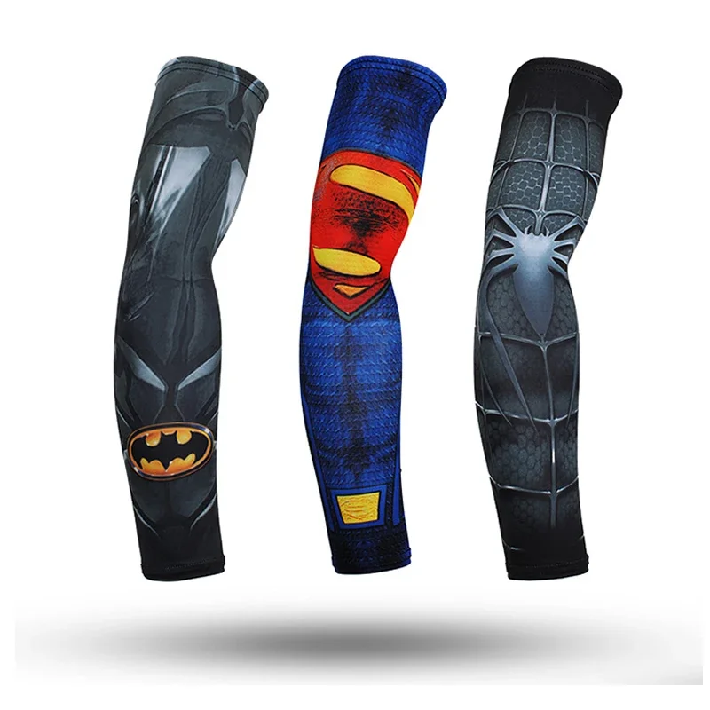 UV Sun Protection Arm Warmers Sleeves, Tattoo Cuff Cover, Motorcycle Riding, Ice Silk, Elastic, Elbow Pad, Basketball