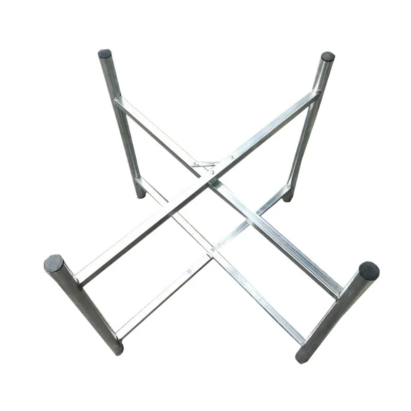 

Iron round table dining table rack, folding convenient foot table rack