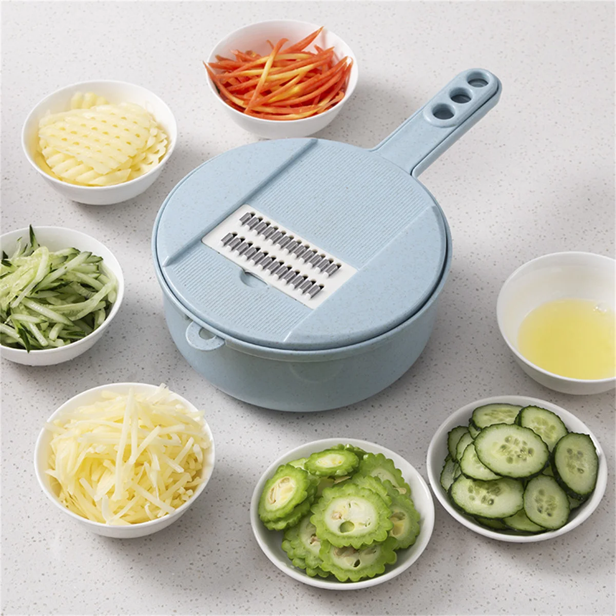 

12pcs Set Kitchen Slicer And Chopper Potato Slice And Slicing Multi-Function Slicer Kitchen Appliances Kitchen Utensils Cocina