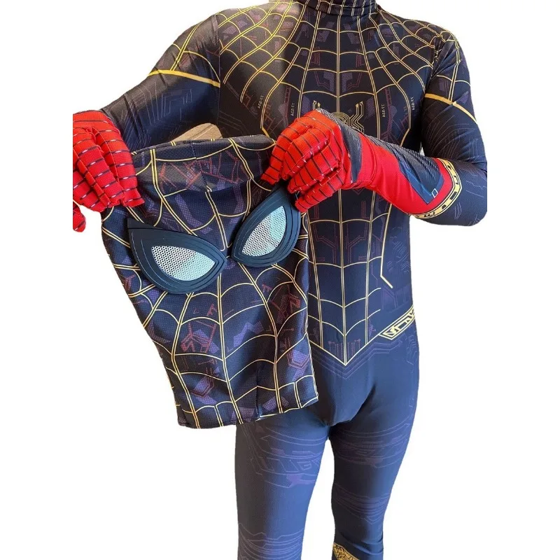 زي تنكري لبطل خارق من مارفل للأطفال ، سبايدرمان ، بدلة جسم سبايدرمان ، كرنفال الهالوين ، بدلة زمبنتاي للحفلات ، بالغ