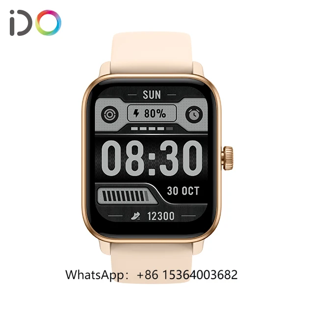 

TJXL-2024 New Design 1.85inch TFT Smart Watch IP68 Waterproof AI Voice Heart Rate Monitor for Sport Fitness Square Leather Band