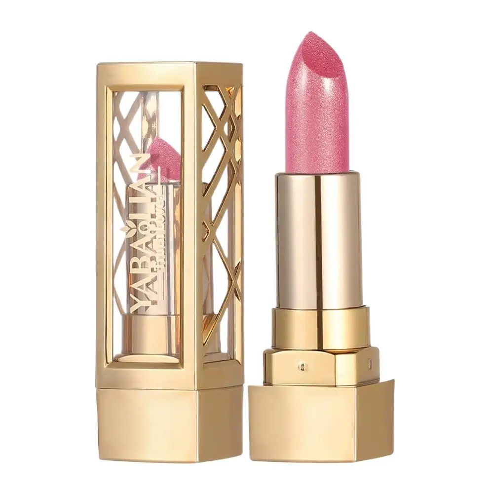 1pcs New Pearlescent Pink Glitter Velvet Lipstick Waterproof Long Lasting Matte Shimmer Diamond Lipstick Women Makeup Cosmetic