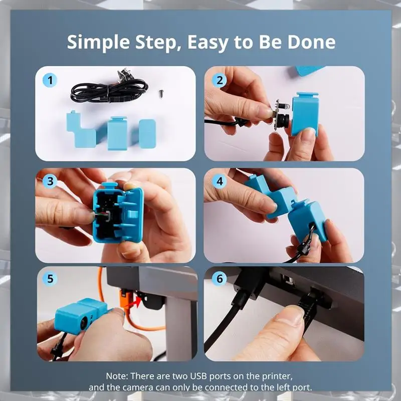 Vente chaude-accessoire de caméra pour Kobra 2/Kobra 3 série pour appareil photo Anycubic Kobra 3 résolution Ultra claire, accessoire de caméra pour