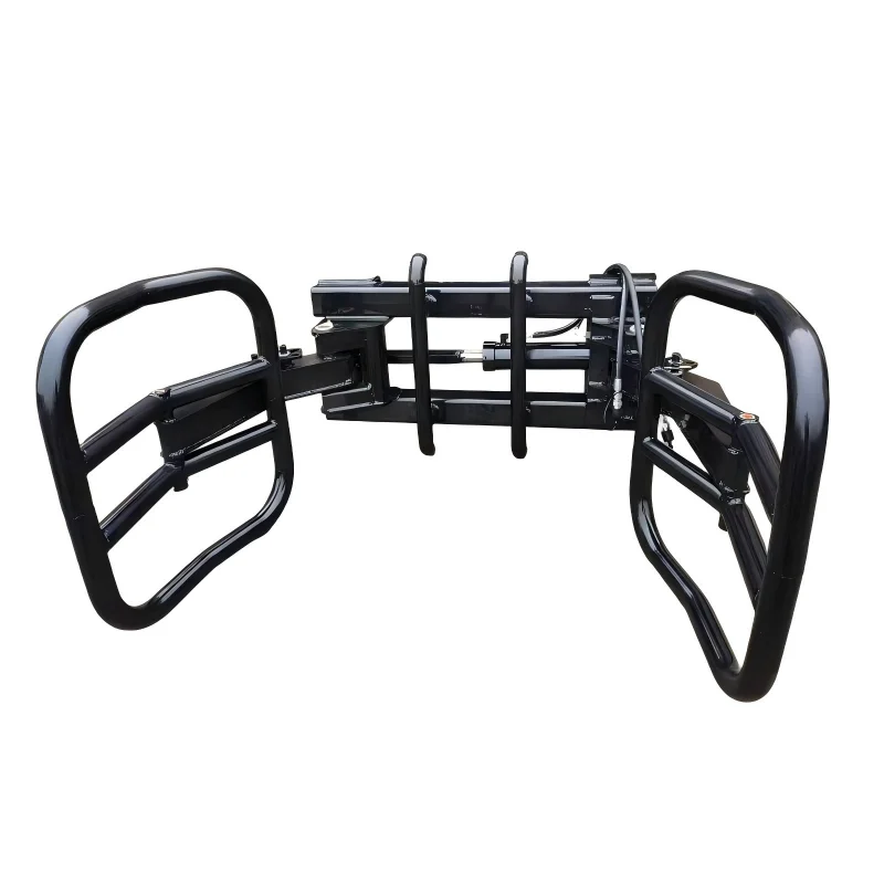 High Capacity Round Bale Grab Claw for Compact Loader Skid Steer Quick Tach