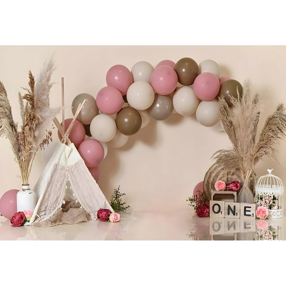 خلفيات حفلات للتصوير الفوتوغرافي ، بالون الطفل ، مشهد منظمة العفو الدولية ، استحمام الطفل ، الصورة ، فوتوجرونيك ، استوديو ، 1st عيد ميلاد