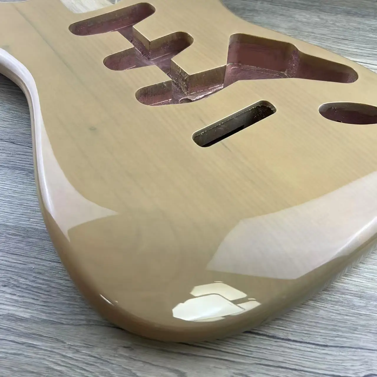 

Vintage Cream Yellow ST-Style Guitar Body | Transparent Finish | Alder Wood | 60s Contour | Fast Shipping