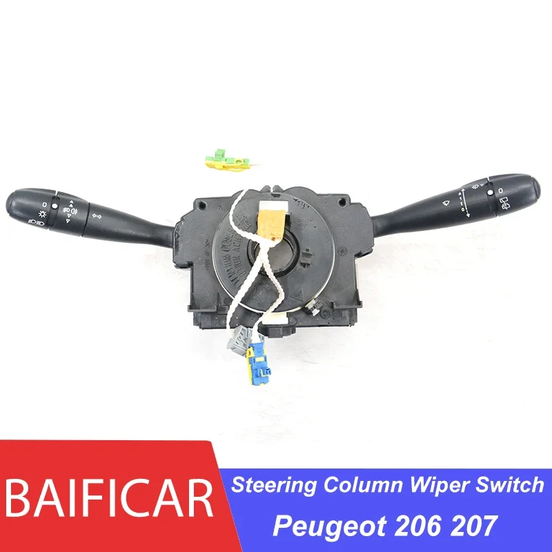 Baificar Used Genuine Steering Column Wiper Headlights Stalk Switch 6242F4 For Peugeot 206 207 307 Berlingo Xsara Partner