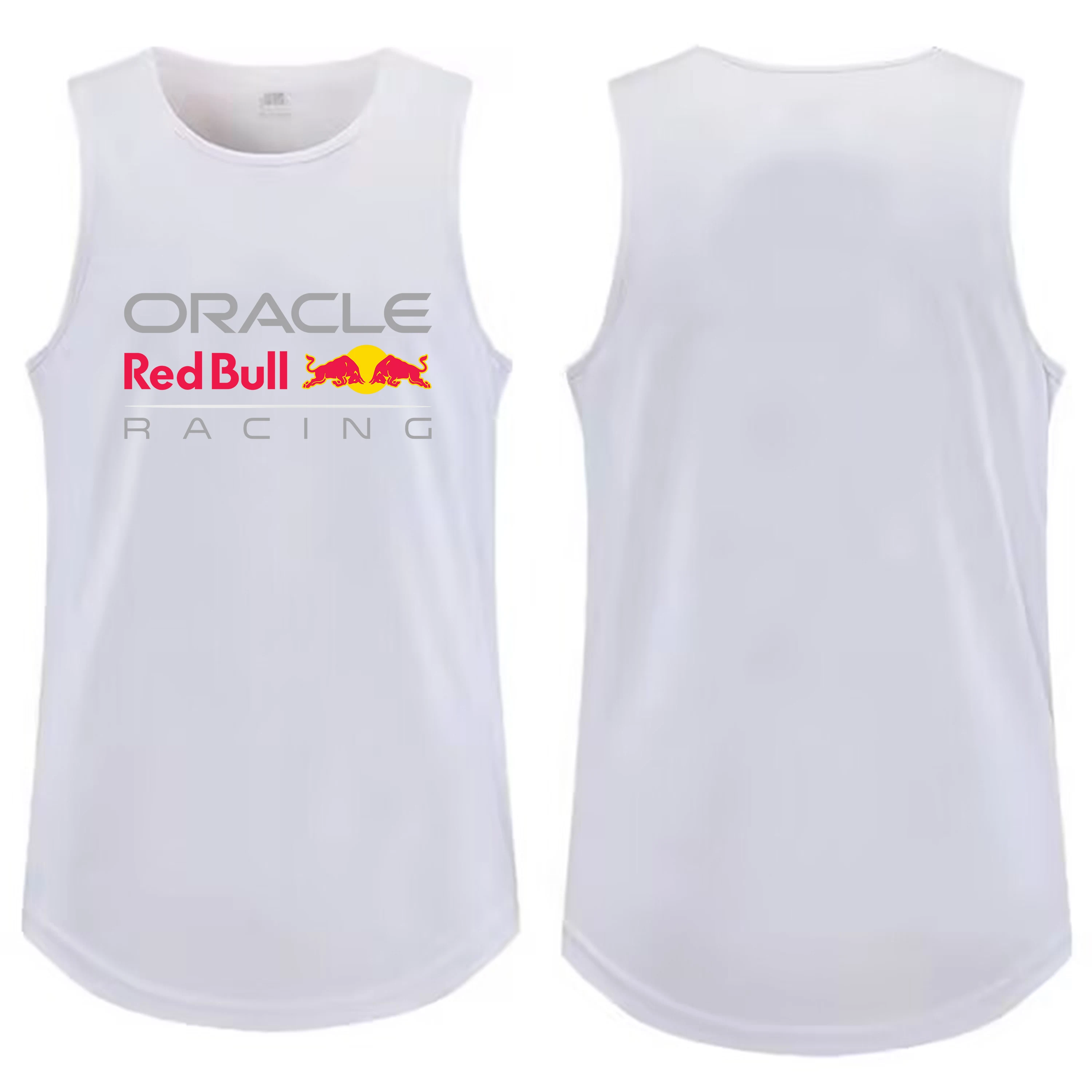 2025 Hot High-Quality Red Bull Sports Mesh Vest Men'S Fitness Tight Fitting Sleeveless Top Breathable Quick Drying Muscle Vest