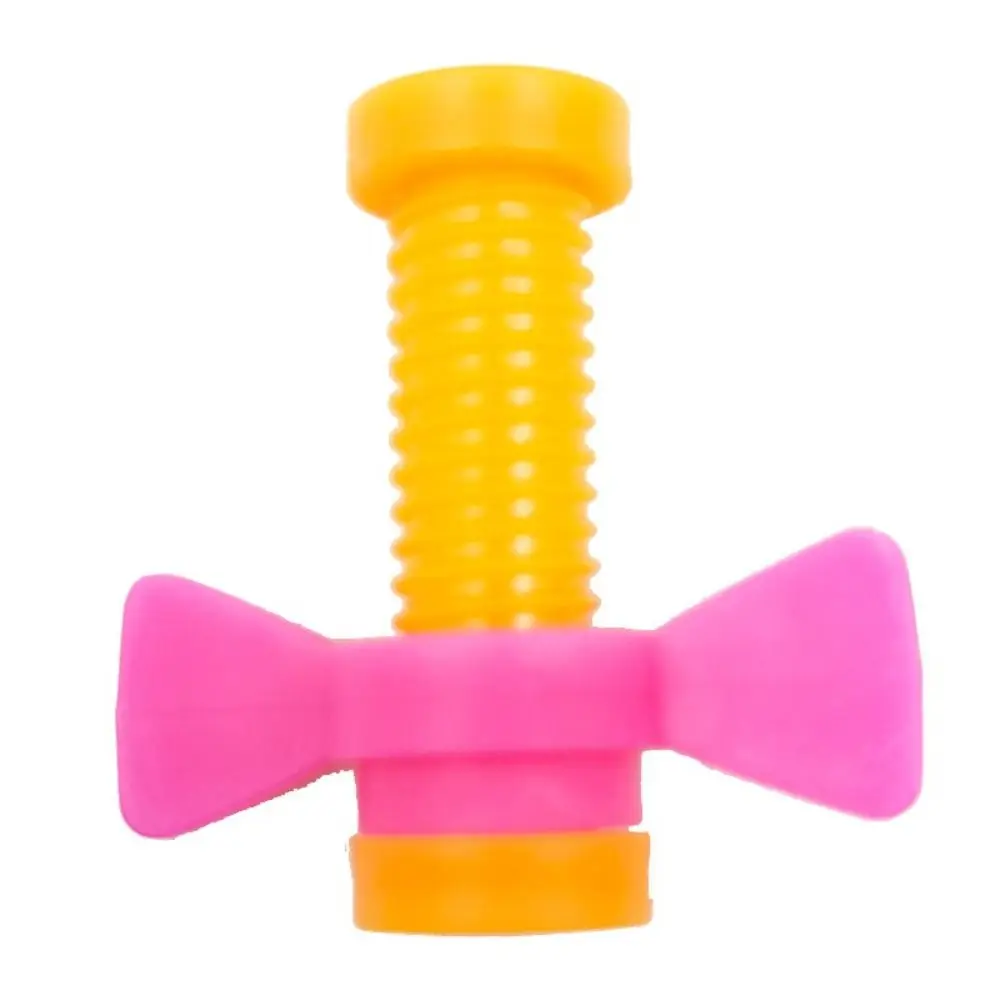 4pcs/set ABS Rotating Screw Anxiety Relief Focus Tool Pencil Cases Random Color Colorful Push Fidget Pencil Toppers Office Use