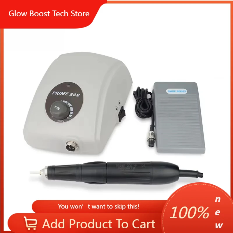 

NYPrime 202 YP 50000 RPM Brushless Micro Motor Handpiece Electric Power Source Grinding for Dentals Lab Mini Machine