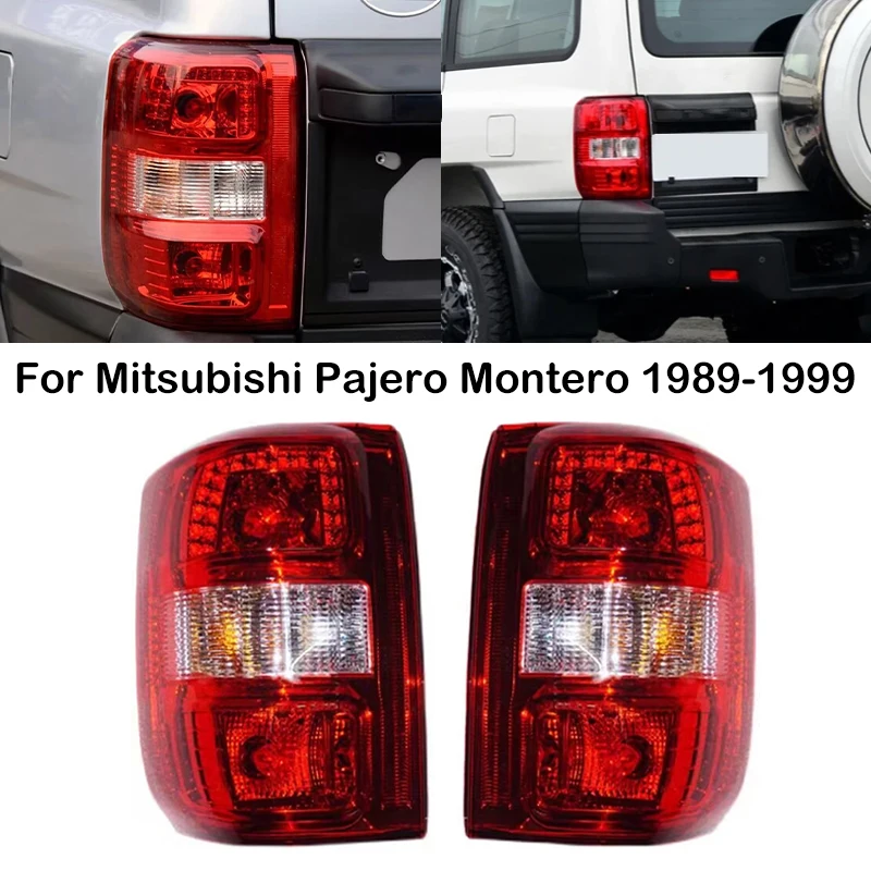 Left Right LED Tail Light Tail Lamp Taillights Turn Signal Light With Bulbs For Mitsubishi Pajero Montero 1989-1999 Wide Body