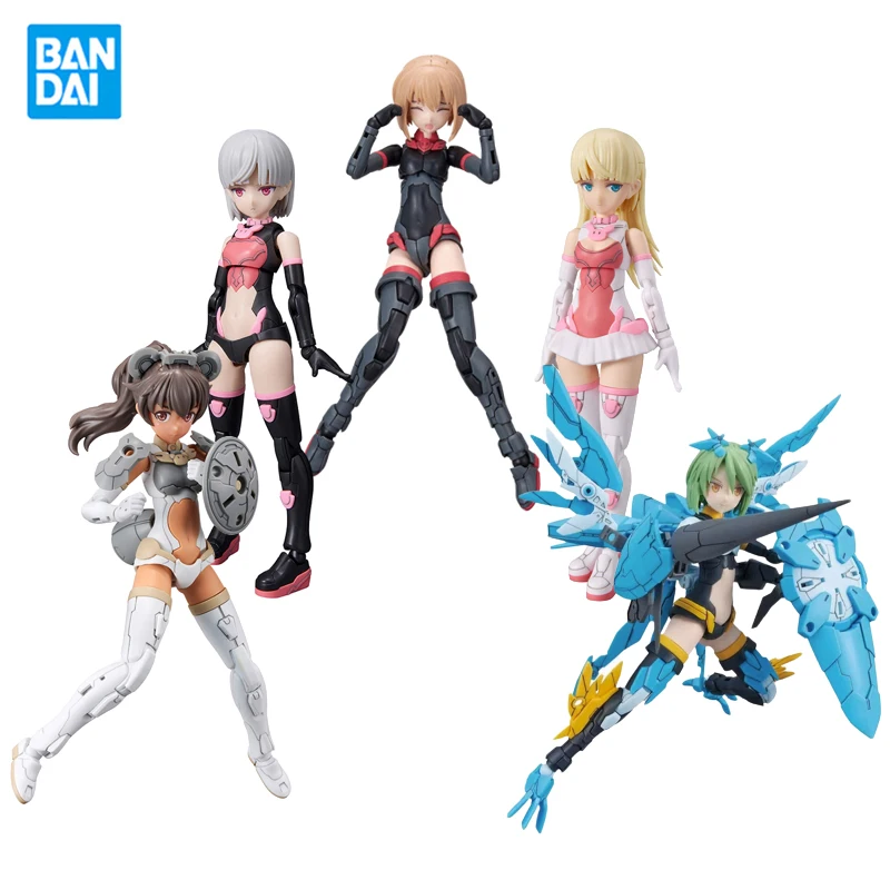 Bandai-Kit de figuras de acción de ciencia ficción, 30MS, SIS-T00, Ruruneru, Bunny Gundam, 30 minutos, 1/144 hermanas, accesorios de juguete