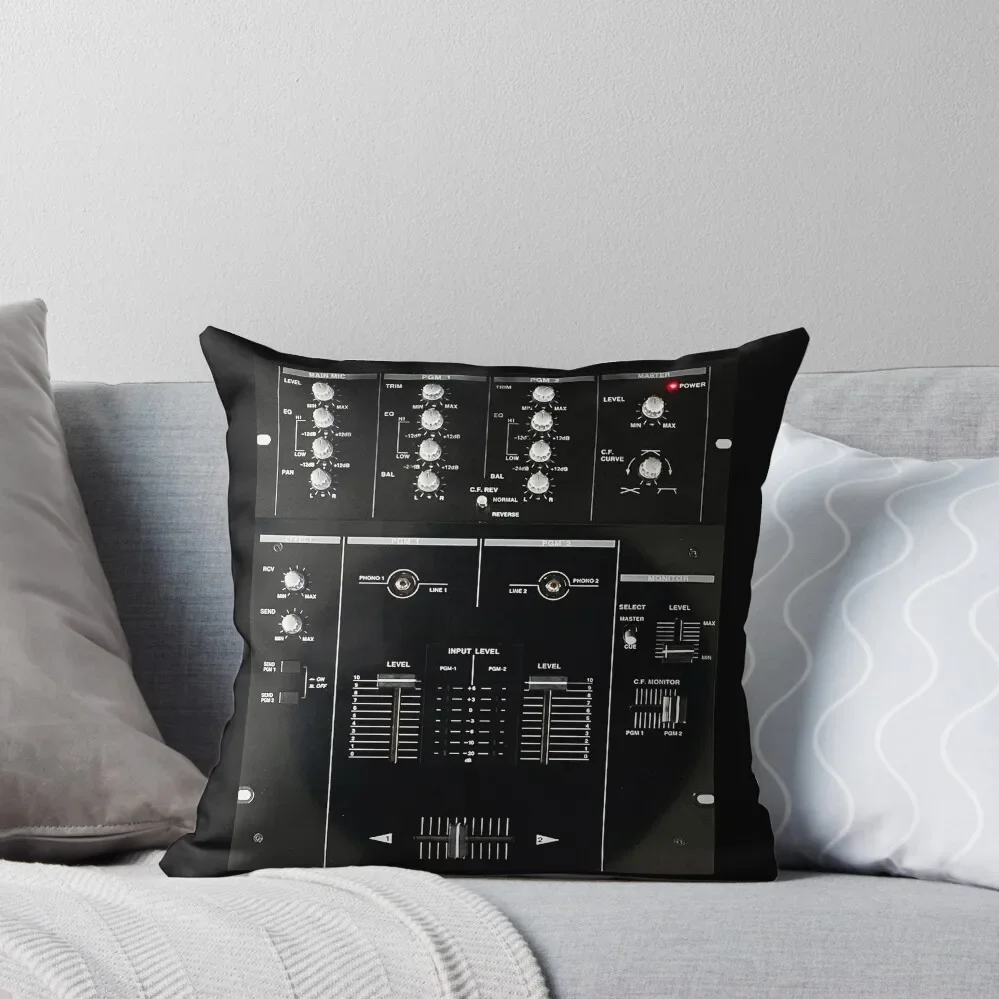 

DJ Mixer 05 Black Throw Pillow christmas ornaments 2025 Pillow Decor pillow