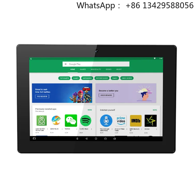Bulk Wholesale POE Power Android Tablet PC 10 Inch Monitor Transparent Display Transparent Touch Screen 7 Inch Display 16:9