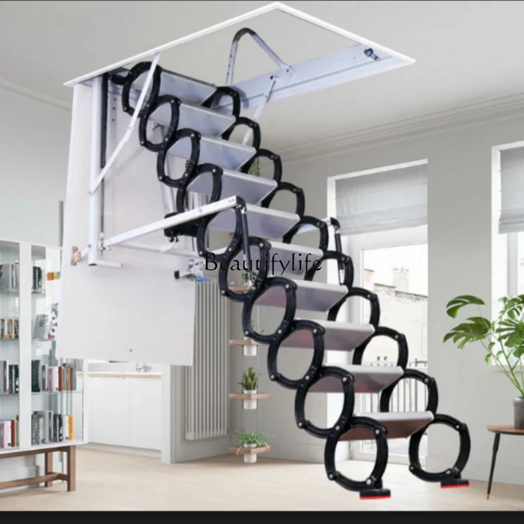 

FG34Automatic Electric Retractable Stairs Household Invisible Titanium Magnesium Alloy Remote Control Hidden Lifting Stretch