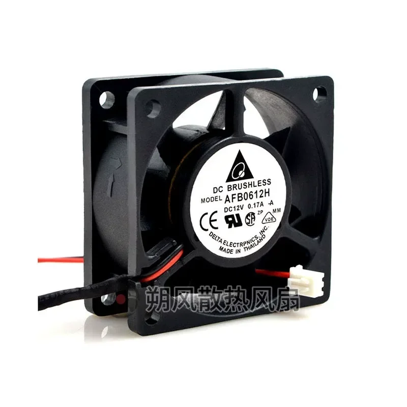 for Original Delta 6025 12V 0.15A AFB0612H Three Wire Chassis Inverter Alarm Fan