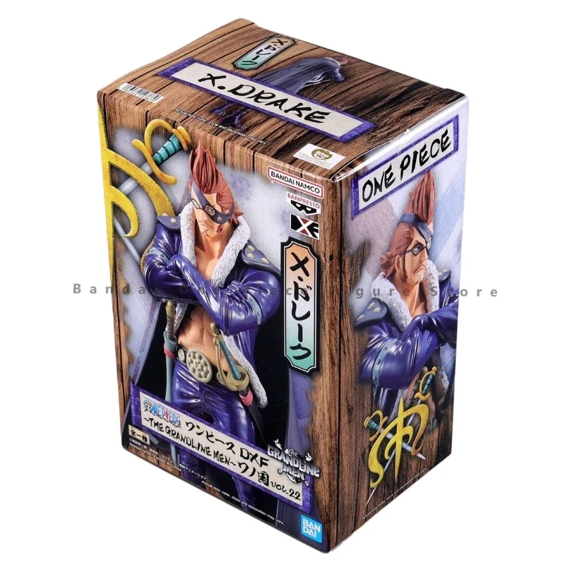 En Stock Original Bandai BANPRESTO DXF One Piece RED Drake figura de acción animación juguete para regalo modelo coleccionista Anime Hobby genuino