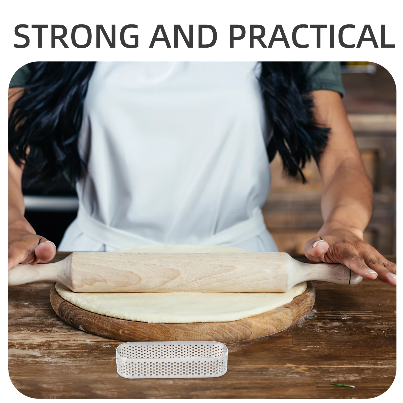 

6 Pcs Oval Baking Tart Ring Cake Molder Dessert Rings Cheesecake Pan for Forms Moulds