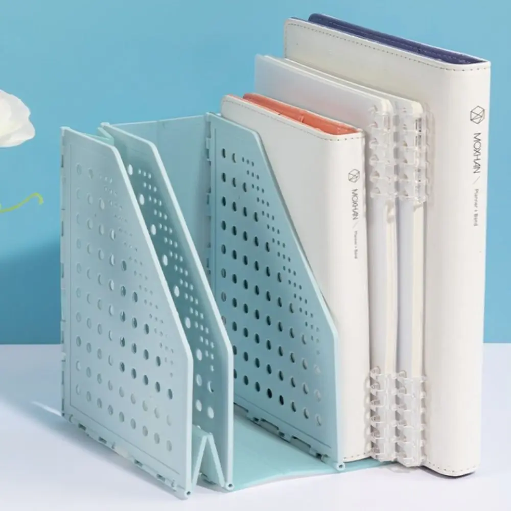 File Organizer Retractable File Holder Creative Foldable Desktop Bookend Bookshelf Adjustable File Storage Rack Office Supply