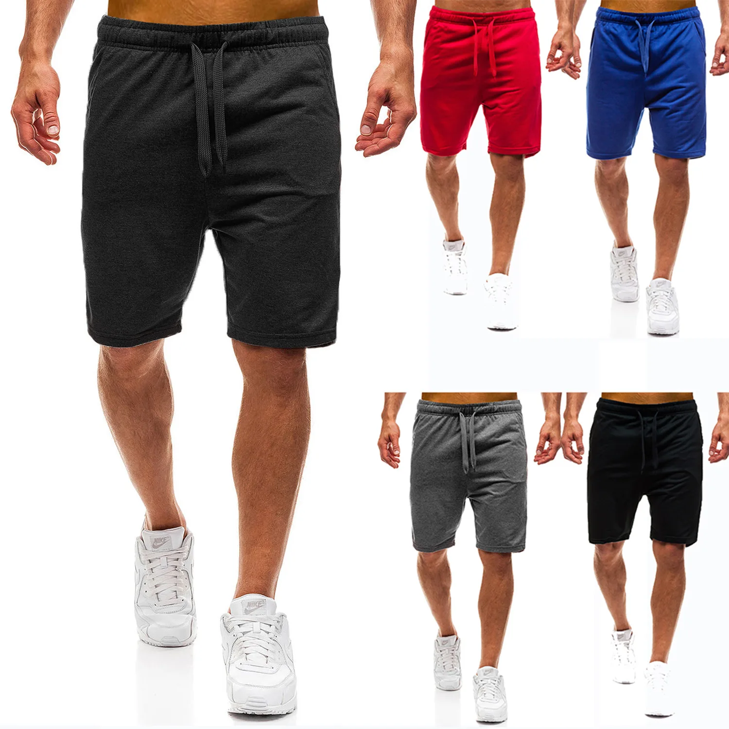 Summer Men Sports Shorts Fitness Basketball Beach Pants Mesh Breathable Bodybuilding Gym Training Shorts Men's Sweatpants