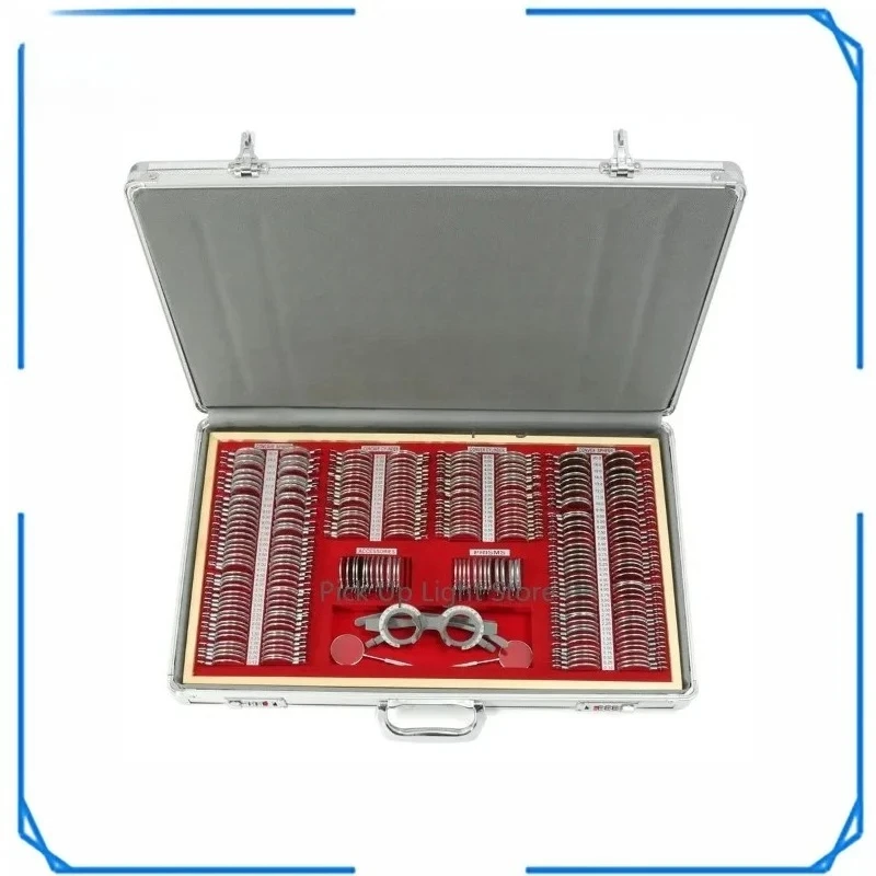 Applicable to 104 158 232 pcs 266 Pcs Complete Trial Lens Set Metal Ring with Trial Frame for Professional Optometry Use