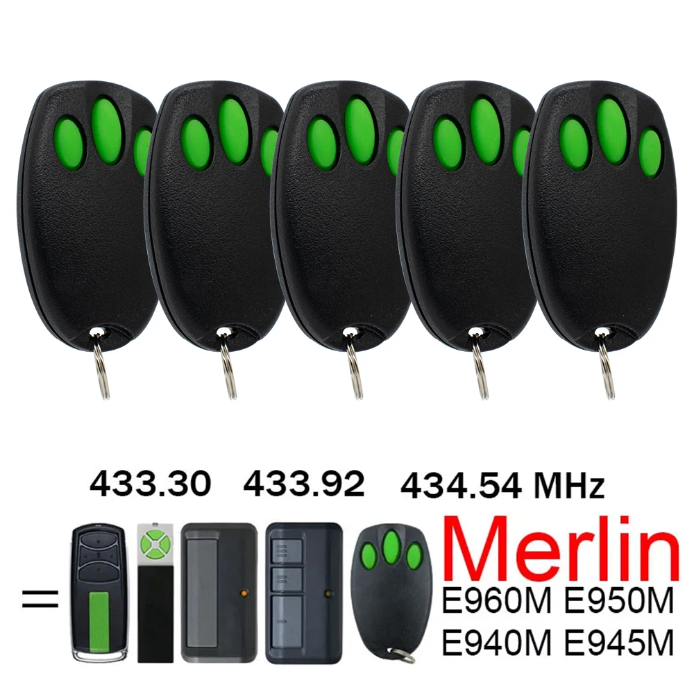 1-10pcs Merlin+ 2.0 E945 E945M E950M E943M Garage Gate Door Remote Control Compatible ST50EVOB ST50EVO MT100EVO MT60EVO