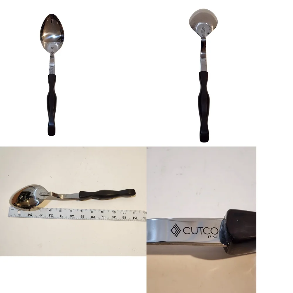 

Кухонная утварь, классическая сервировочная ложка с темно-коричневой ручкой 17 KJ, новинка