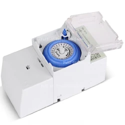 SUL181H Mechanical Timer Switch 220V 16A Din Rail Mount 24H 8 Settings Manual/Auto Controller Time Relay N17 20