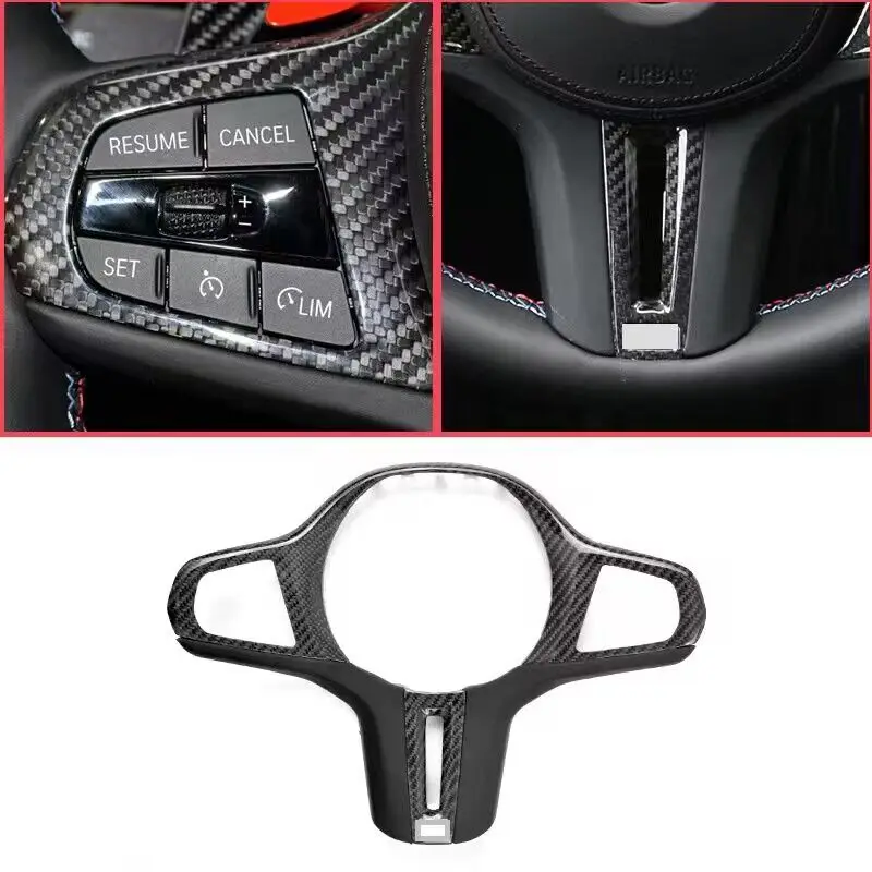 Suitable for iD7 iD8 BMW M Sport 2 3 4 series G20 G28 G22 G23 G26 G29 G42 i3 i4 Z4 F44 carbon fiber steering wheel cover