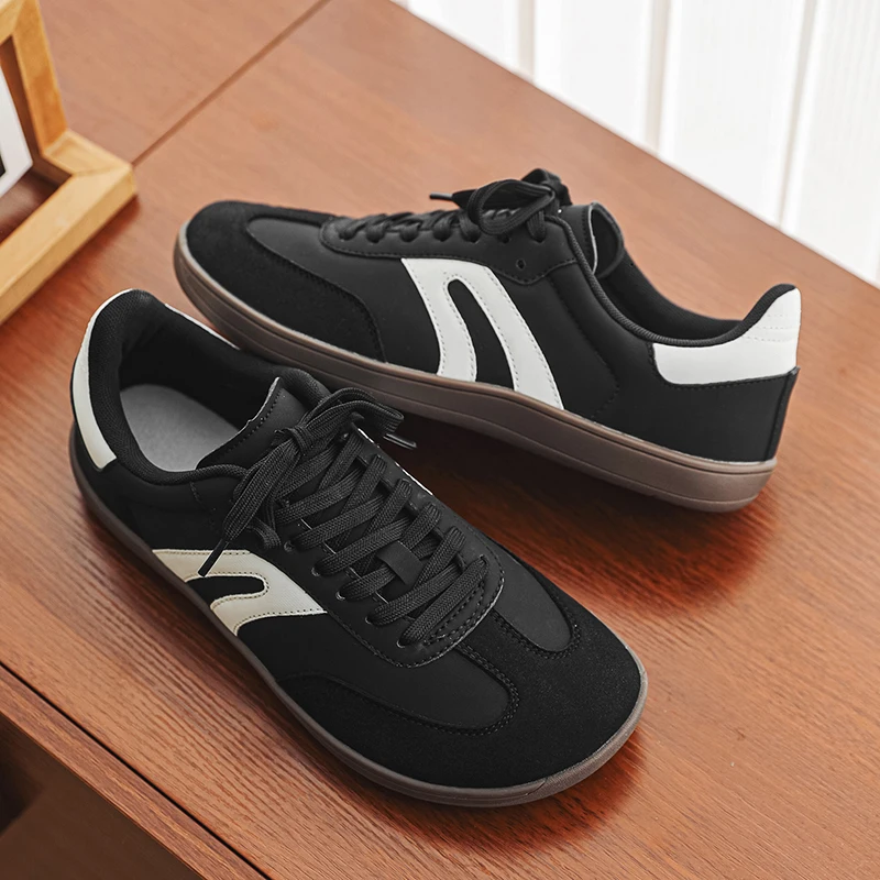 

Мужские минималистичные спортивные повседневные туфли с широким носком, широкая передняя часть для комфорта без натирания, дышащие и мягкие