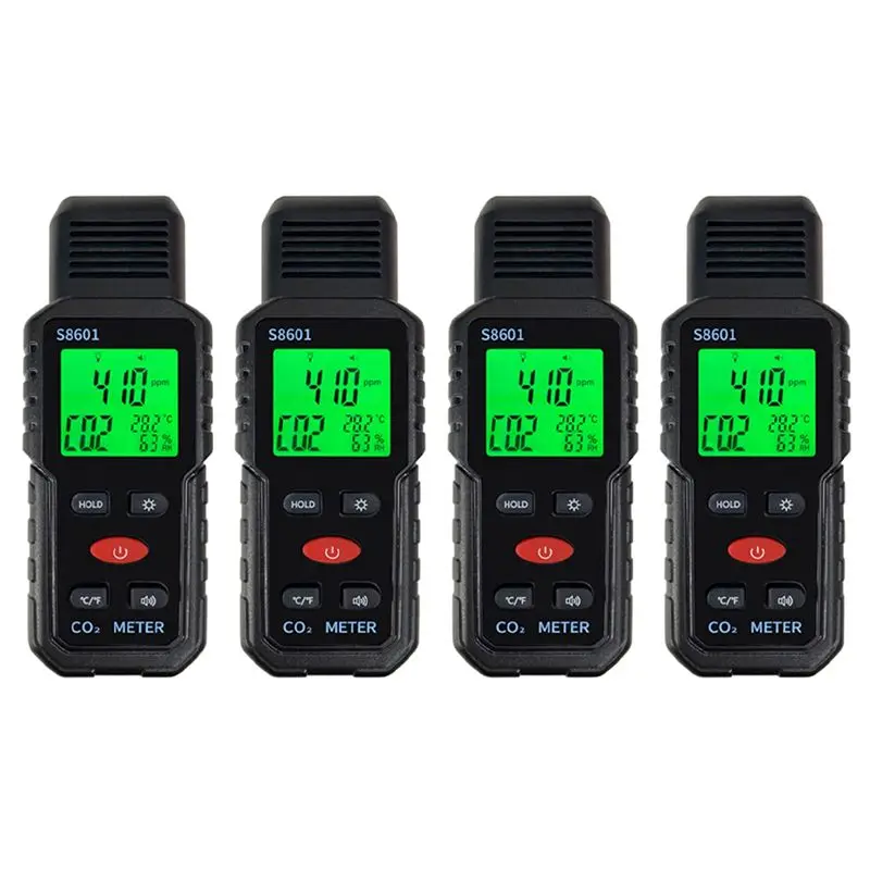 

A25P 4X 3 In 1 CO2 Meter Air Quality Monitor Handheld 5000Ppm CO2 Monitor Measurement Carbon Dioxide ℃/℉ Detector S8601