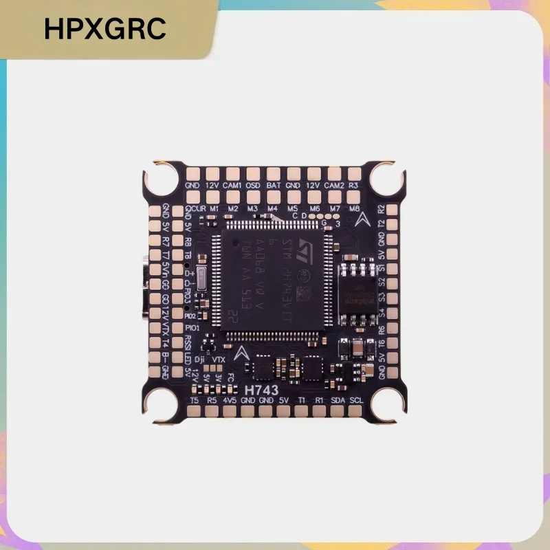 

HPXGRC H743 Flight Controller Dual ICM42688P 16MB Blackbox 30.5x30.5mm F7 FC for BetaFlight Ardupilot FPV Freestyle RC Drone