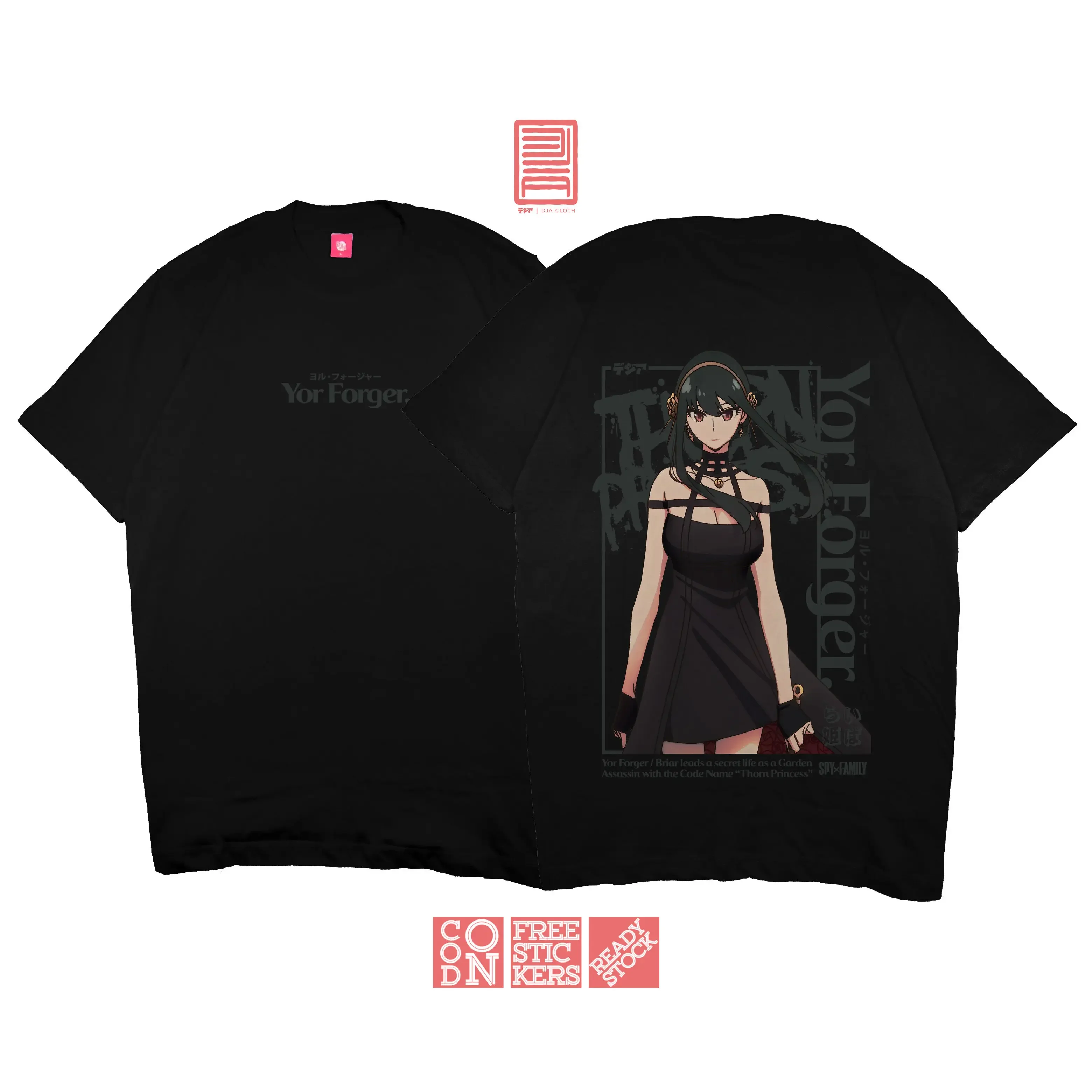DJA Kaos YOR FORGER SPY X FAMILY THORN PRINCESS T-SHIRT ANIME MANGA JEJEPANGAN DJA CLOTH
