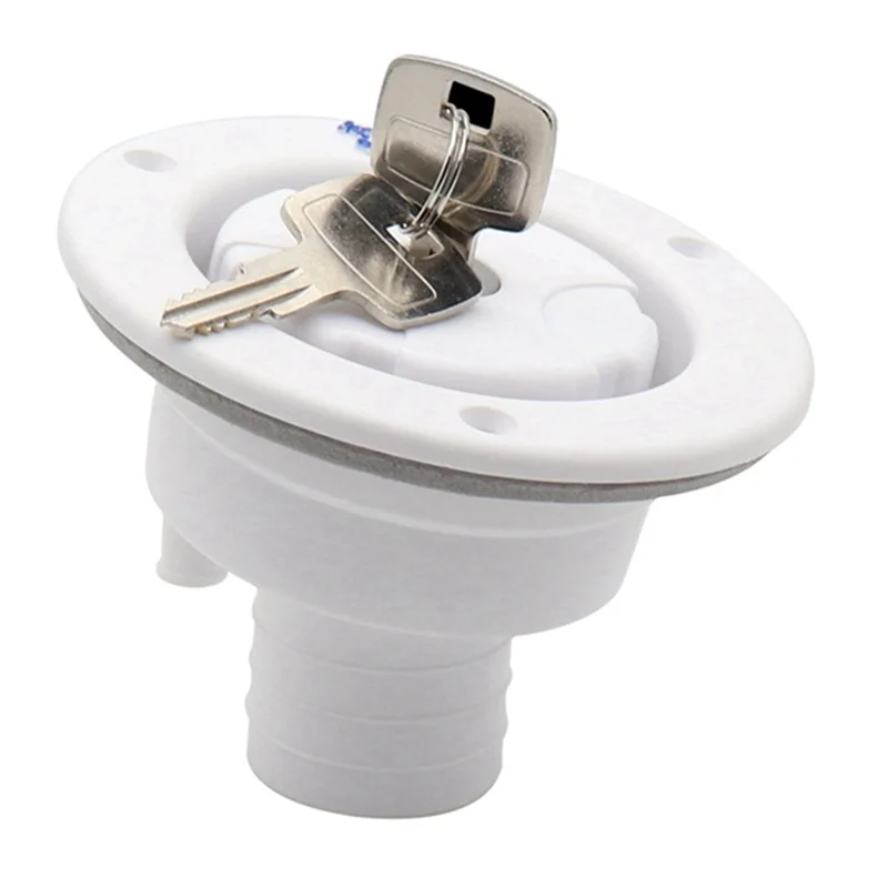 

AB56-Trailer Tank Caps Accessory With Lockable Filler Neck For RV Camper Fresh Water Tanks - Caravan Water Fill Inlet