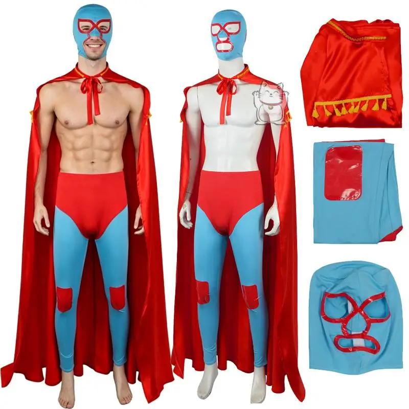 

Hot selling Mexican wrestler cloak long robe cape crazy bullfighting Halloween performance costume cosplay costume Easter