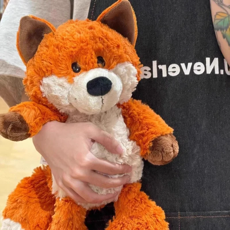 Brinquedo de pelúcia super macio, brinquedo de pelúcia de raposa laranja, boneca de animal da floresta, companheiro de dormir de menina, presente de travesseiro