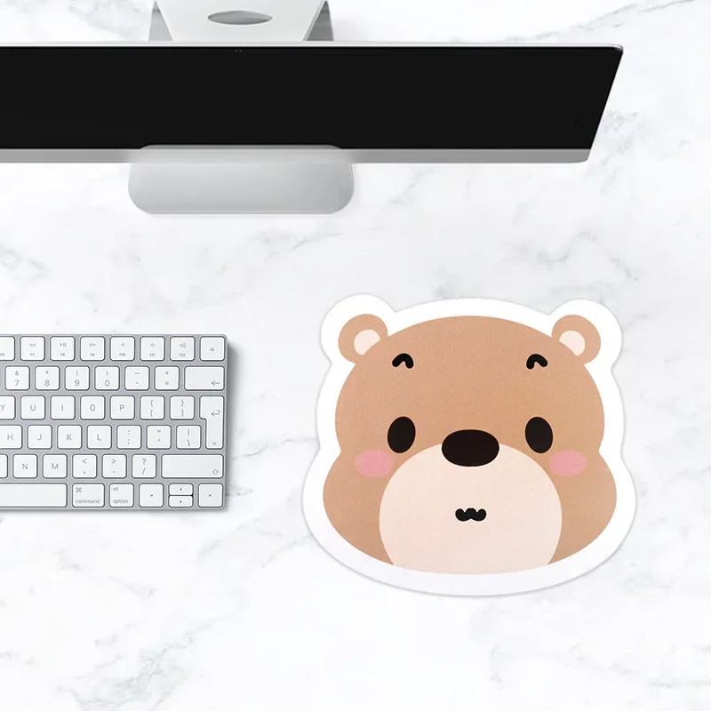 Cute Cat Bear Gaming Mouse Pad Animal Game Mouse Mat Gamer Mousepad Non-slip Rubber Deskpad Office Table Mat Desk Accessories