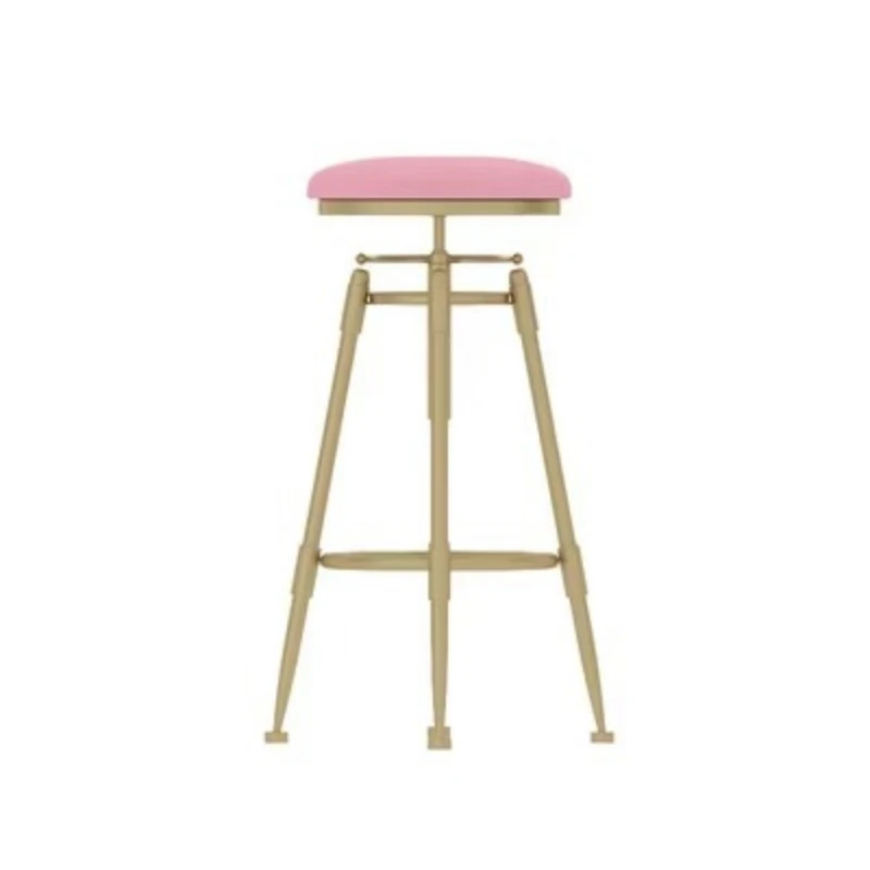 

Modern Gold Metal Legs Bar Stool Chair Multicolor Swivel Lift