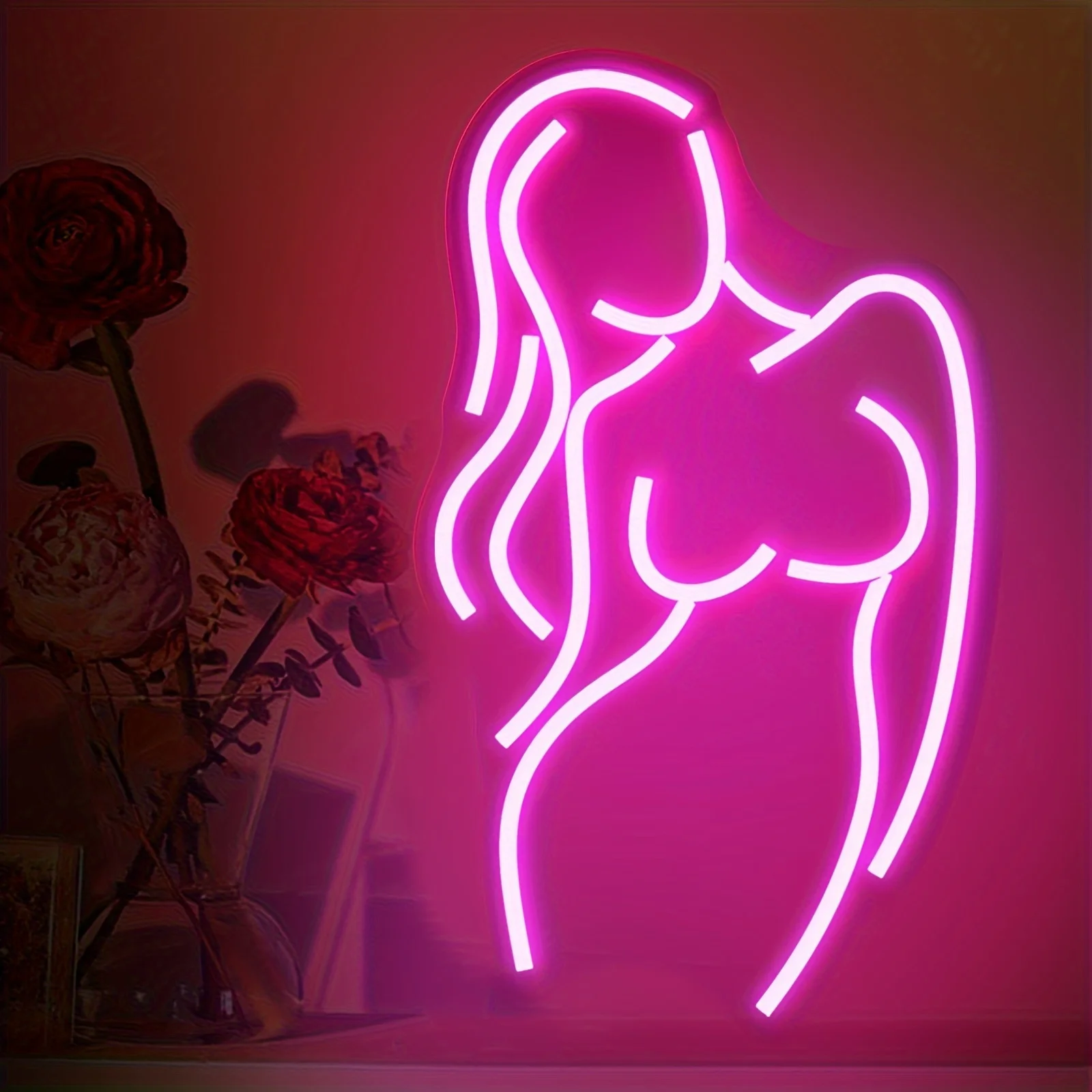 Lady Neon Signs, USB Powered, Bar Signs Neon Signs, For Bachelorette Parties, Bar Beer Parties